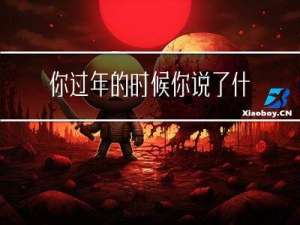 你过年的时候你说了什么