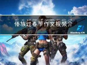 傣族过春节作文视频介绍