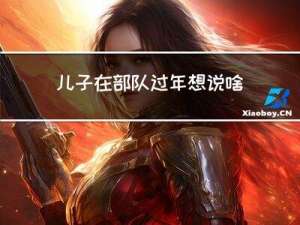 儿子在部队过年想说啥话