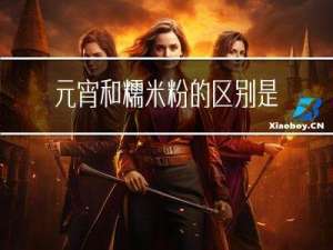 元宵和糯米粉的区别是什么