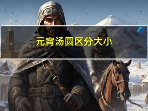 元宵汤圆区分大小