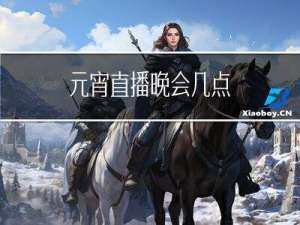 元宵直播晚会几点