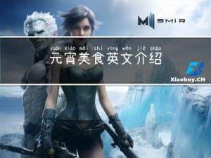 元宵美食英文介绍