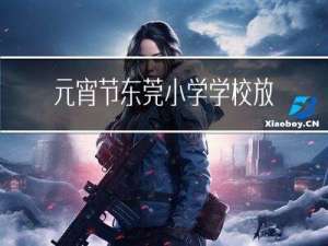 元宵节东莞小学学校放假吗