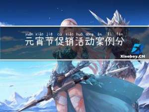 元宵节促销活动案例分析