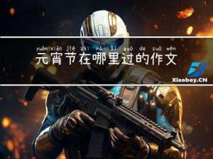 元宵节在哪里过的作文