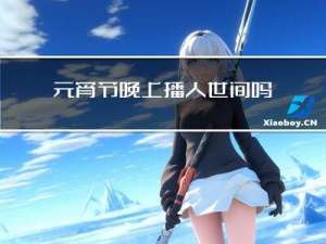 元宵节晚上播人世间吗