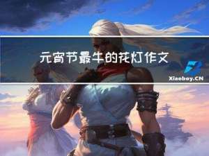 元宵节最牛的花灯作文