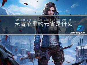 元宵节里的元宵是什么做的