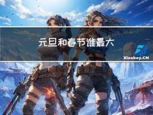 元旦和春节谁最大