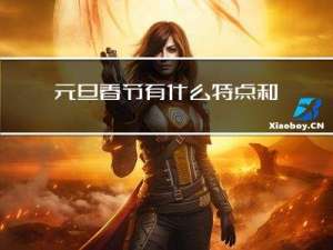 元旦春节有什么特点和风俗