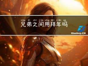 兄弟之间用拜年吗