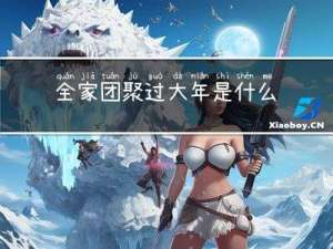 全家团聚过大年是什么意思