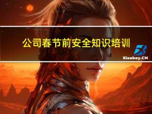 公司春节前安全知识培训