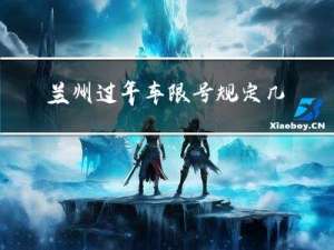 兰州过年车限号规定几点