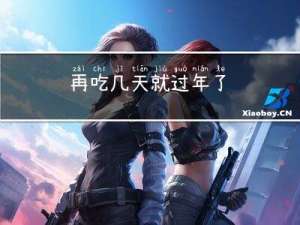 再吃几天就过年了