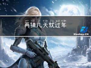再猜几天就过年