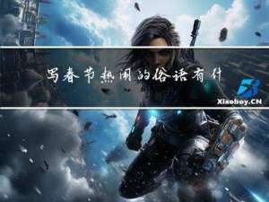 写春节热闹的俗语有什么