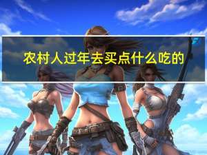 农村人过年去买点什么吃的