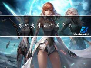 农村大年三十买什么