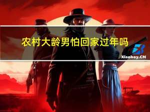 农村大龄男怕回家过年吗