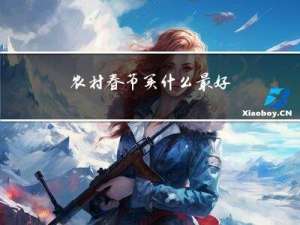 农村春节买什么最好