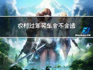 农村过年买车合不合适呢