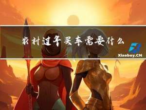 农村过年买车需要什么证件