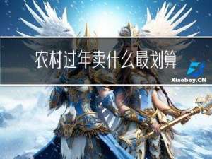 农村过年卖什么最划算呢