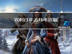 农村过年去拜年送啥