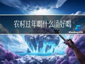 农村过年喝什么汤好喝