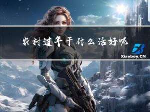 农村过年干什么活好呢