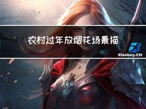 农村过年放烟花场景描述