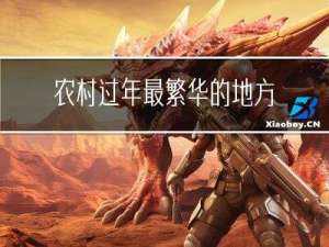 农村过年最繁华的地方是