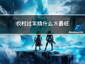 农村过年烧什么火最旺