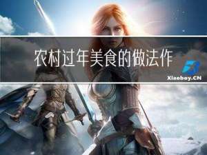 农村过年美食的做法作文