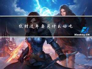 农村过年要买什么好吃的
