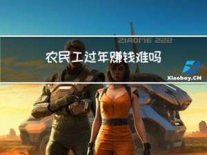 农民工过年赚钱难吗