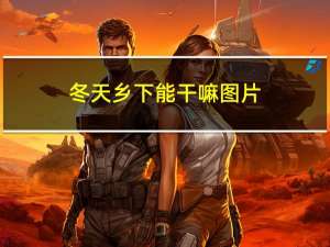 冬天乡下能干嘛图片