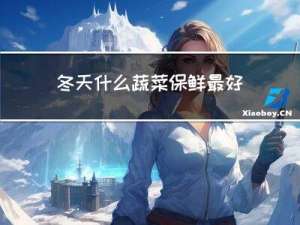 冬天什么蔬菜保鲜最好