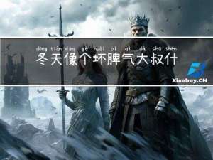 冬天像个坏脾气大叔什么
