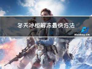 冬天冰柜解冻最快方法