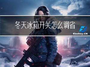 冬天冰箱开关怎么调省电