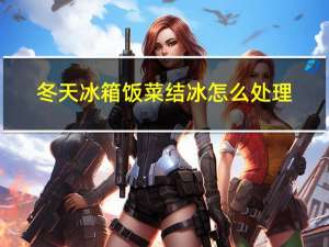 冬天冰箱饭菜结冰怎么处理