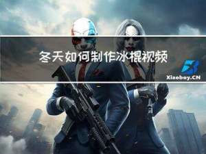 冬天如何制作冰棍视频
