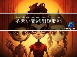 冬天小麦能用钾肥吗