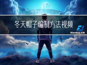 冬天帽子编制方法视频