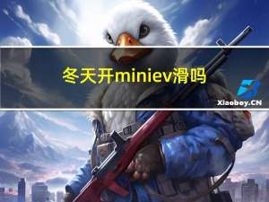 冬天开miniev滑吗