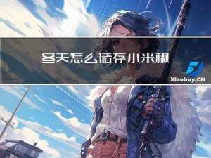 冬天怎么储存小米椒