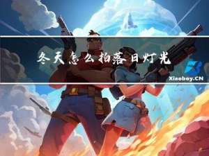 冬天怎么拍落日灯光